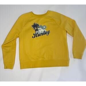 Hurley Yellow Surf Landscape Sweatshirt - Men's Medium